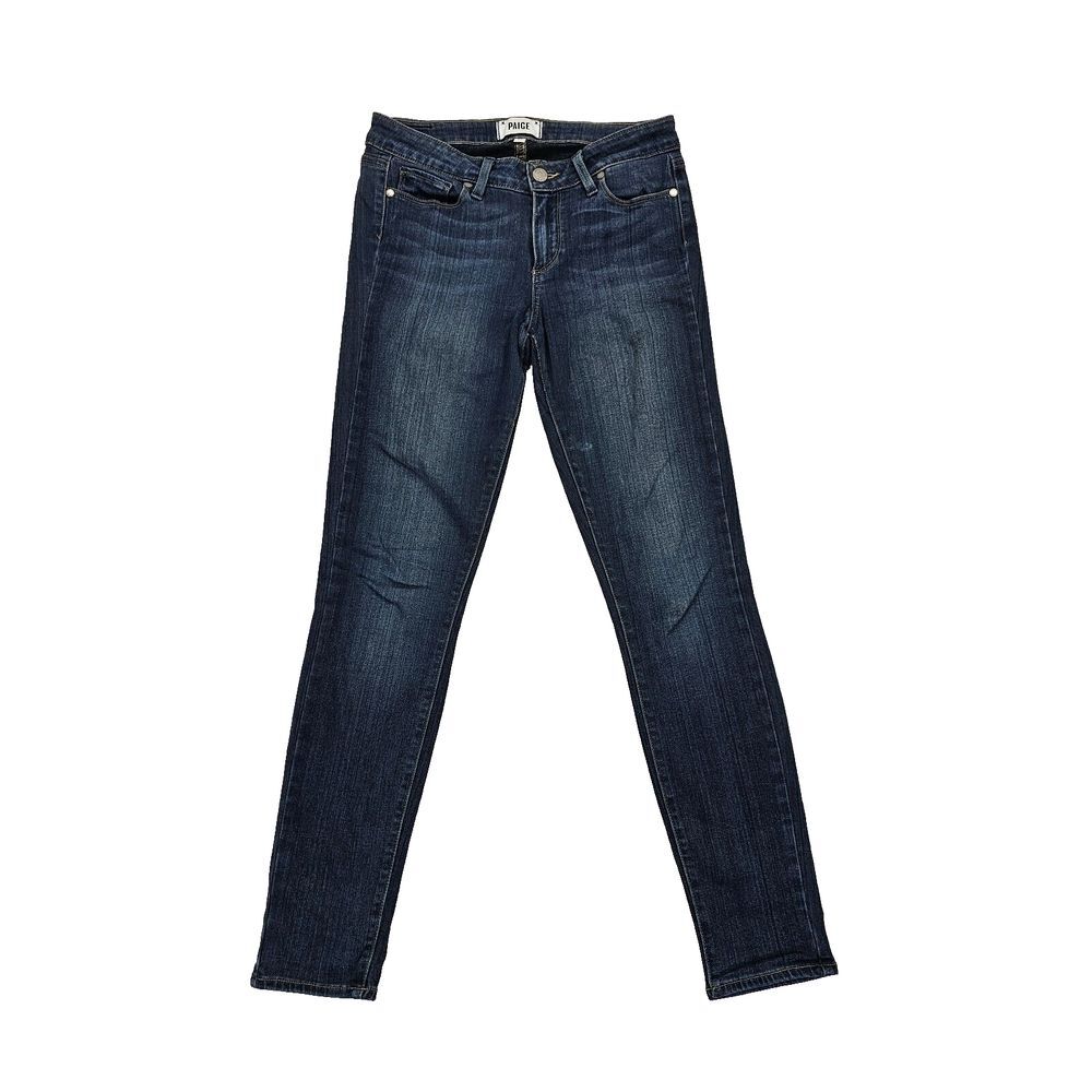 Paige Verdugo Skinny Ankle Jeans Women 27 Mid Rise Stretch Blue 1764521-1258 EUC